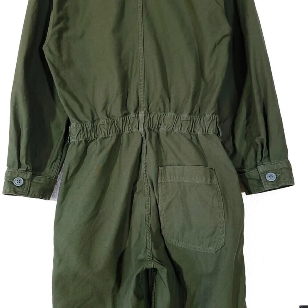 CITIZENS OF HUMANITY Marta Utility Jumpsuit Workwear Coverall Minimal Cargo Army